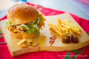 Zinger Burger recipe by Rida Aftab