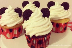 Mickey Mouse Cupcakes Recipe by Rida Aftab