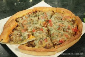 Fried Mince Pizza Recipe By Chef Zakir