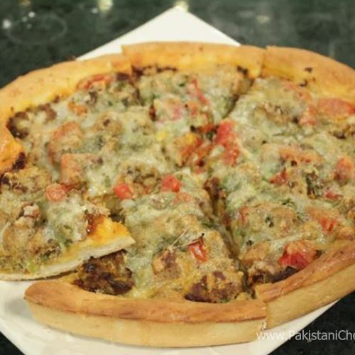 Fried Mince Pizza Recipe By Chef Zakir