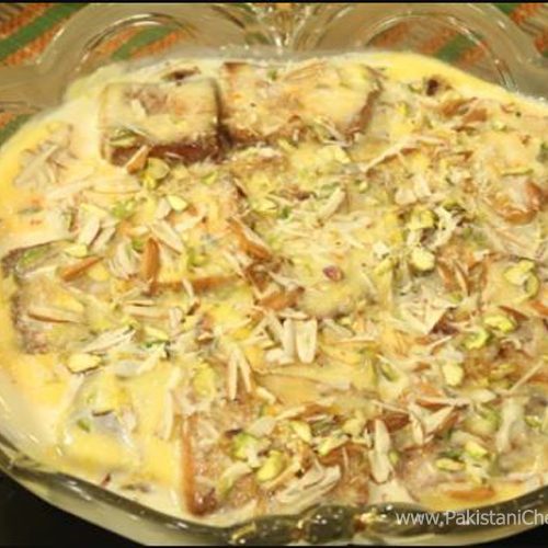 Custard Shahi Tukray Recipe By Zubaida Tariq